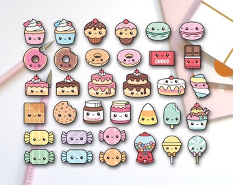Kawaii Sweet Treat Food Aufkleber | Fun Foods | 35 | G1194