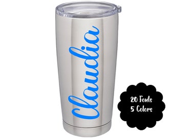 Custom Vinyl Name Lettering | Water Bottle | Laptop | Create & Personalize Your Own | Weatherproof Vinyl | G1165