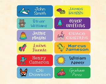 Niestandardowe etykiety wodoodporne | Można myć w zmywarce | Wybierz własny projekt | Żłobek | Szkoła | G1117