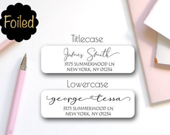 Folierte Adressaufkleber | 36er Set, Hochzeit, Geburtstag