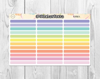 Pastel Date Cover Stickers | Transparent Planner Strips