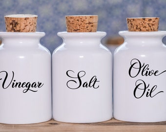 Keuken Container | Voedselingrediënten | Spice Labels - Maak en personaliseer uw eigen | Weerbestendige Vinyl | G1139