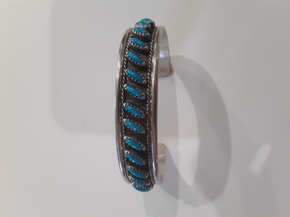 Turquoise needlepoint beauty
