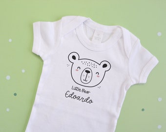 Personalized Body for Babies | Baby | Gift Ideas Jumpsuit Childhood / First Birthday / Birth Bear Theme | Confetti Mood