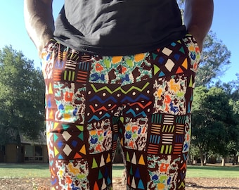 Ankara &quot;Mosaic&quot; Male Shorts