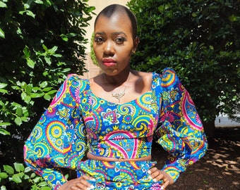 Ankara "Musu" Two-Piece Crop Top