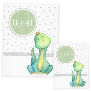 Uheft hülle mit Impfpass Dino, Personalisiert