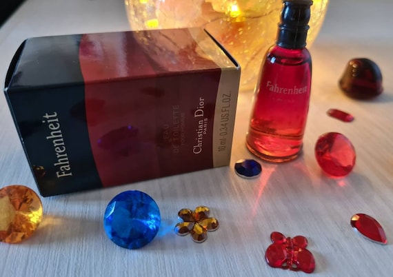 Miniature of perfume mini perfume Fahrenheit Dior pour homme Eau De Toilette 10 ml anno 1988 Vintage Etsy Italia