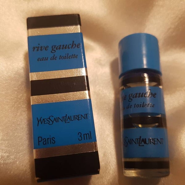 Miniature of perfume (mini perfume) Rive Gauche Yves saint Laurent Eau de Toilette mignon 3 ml anno 1970 Vintage