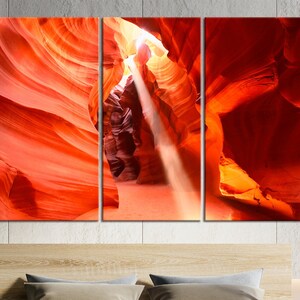Large wall art antelope canyon Nature canvas wall art Antelope canyon art Oversize wall art canvas