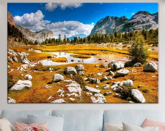 Mountains wall art Cool canvas wall art Original wall art canvas prints Office canvas wall art