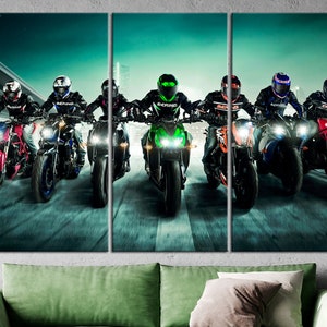 Motocross wall art Motocross home decor Motocross wall art gift