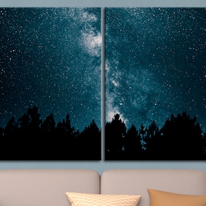 Milky Way wall art Milky Way decor Milky Way canvas Milky Way