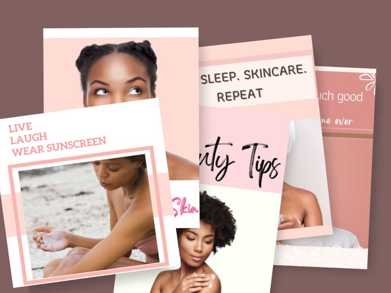 30 Instagram Posts for Busy Estheticians/ Skincare Brands Etsy