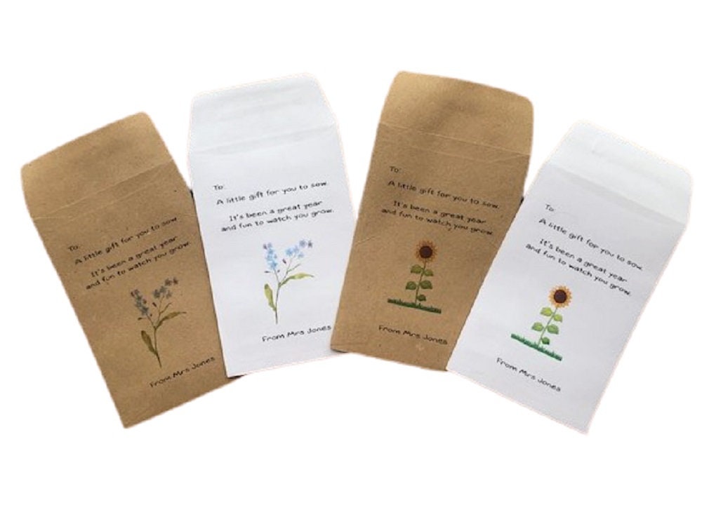 Personalised Teacher to Pupil Student School Gift Sunflower/Forget Me…