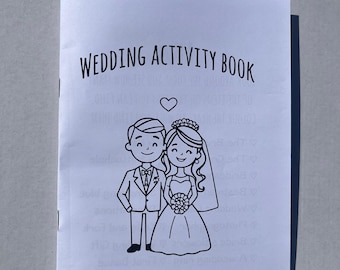 Kids' Wedding Activity Book: Coloring & Games (16 Pages) (Digital Download)