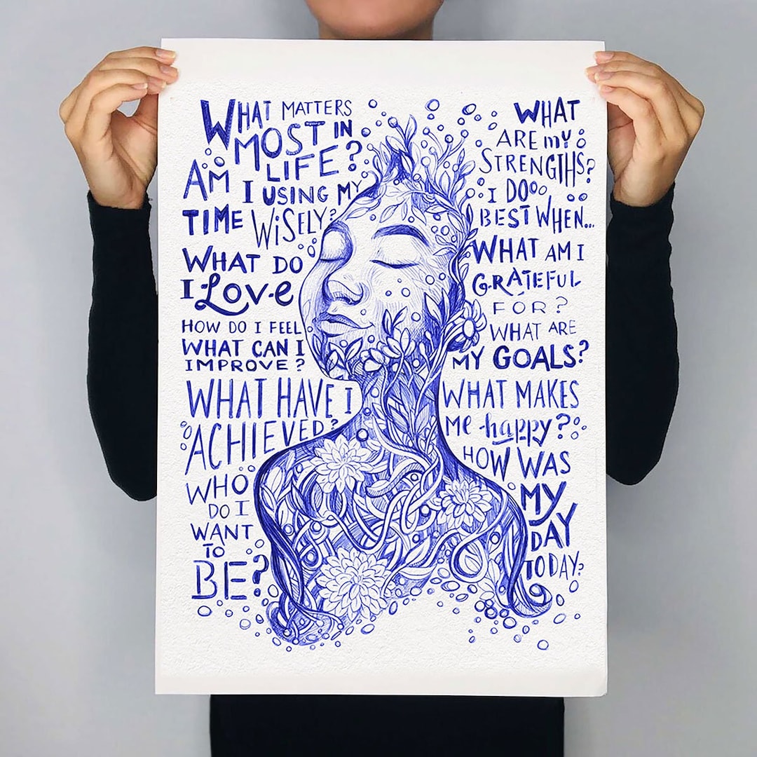 Selfreflection Art Print Poster, Custom Art, Prints, Wall Decor, Wall