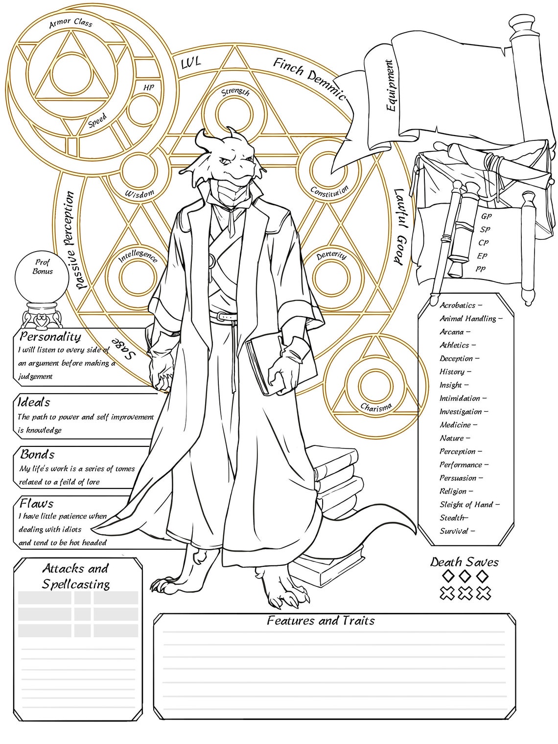 Custom Dnd Character Sheets - Etsy Canada