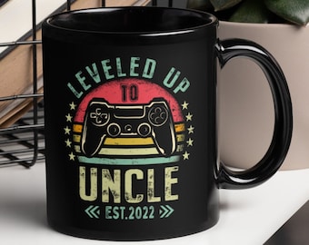 Leveled Up To Uncle Mug, Uncle Level Unlocked, New Uncle Gift, Best Uncle, Uncle Gamer Mug, Gaming Mug For Uncle