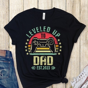 Future Dad Shirt, Dad Level Unlocked, Leveled Up To Dad, Gamer Dad Gift, Dad Pregnancy Announcement, Promoted To Daddy, New Dad