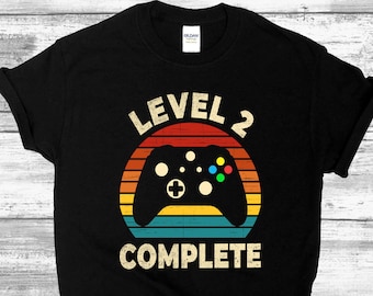 2nd Anniversary Gift For Husband, 2 Year Anniversary Gift For Him, 2 Year Anniversary Gifts, 2yr Anniversary Gift, Level 2 Complete Shirt