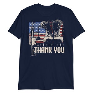 Thank You For Your Service Shirt, Veterans Day T-Shirt, Veteran Gift Idea, Army Dad Shirt, Vietnam Veteran, Military Retirement, US Navy image 3
