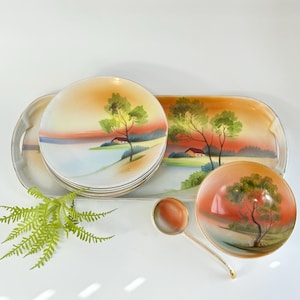 Noritake Lake Scene - Etsy