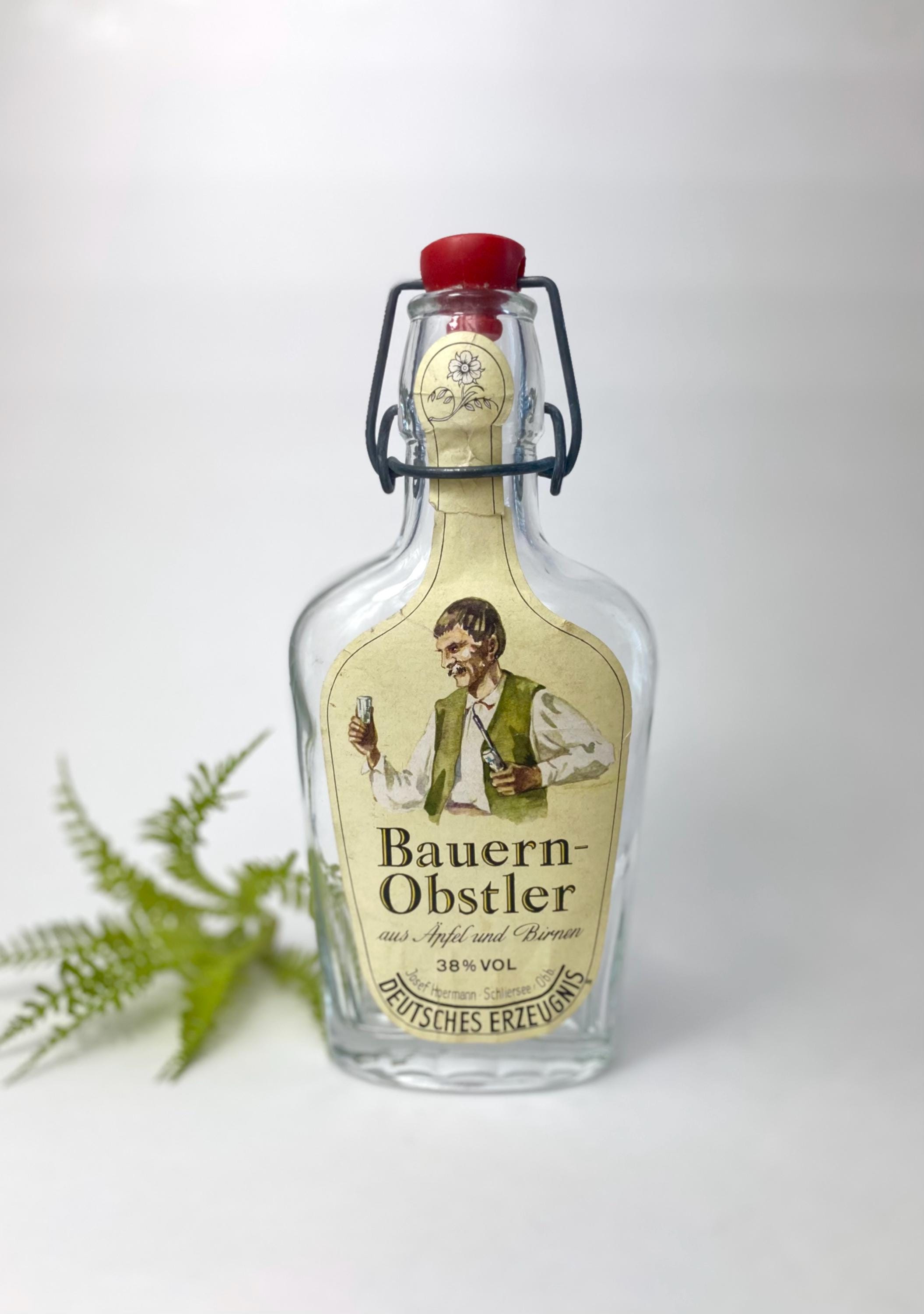 Vintage Bauern-obstler Bottle: German Apple Pear Brandy, Farmhouse
