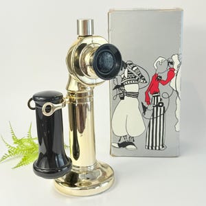 Vintage Avon Wild Country Cologne Bottle – Candlestick Telephone Decanter with Original Box, 1970s Men’s Perfume Collectible, With Box