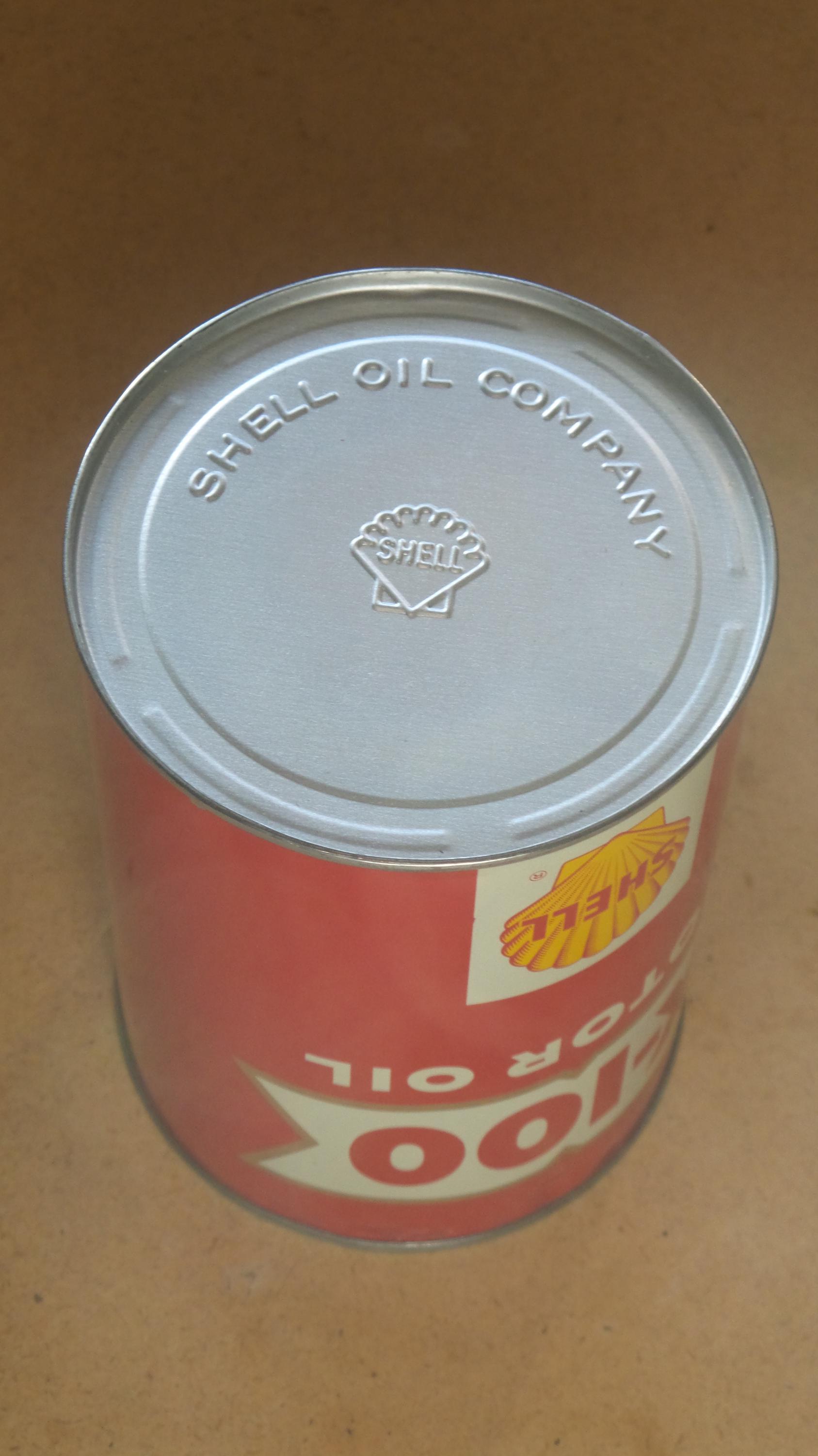 Original Vintage Shell X-100 One Quart Motor Oil Can Metal Gas Sign ...