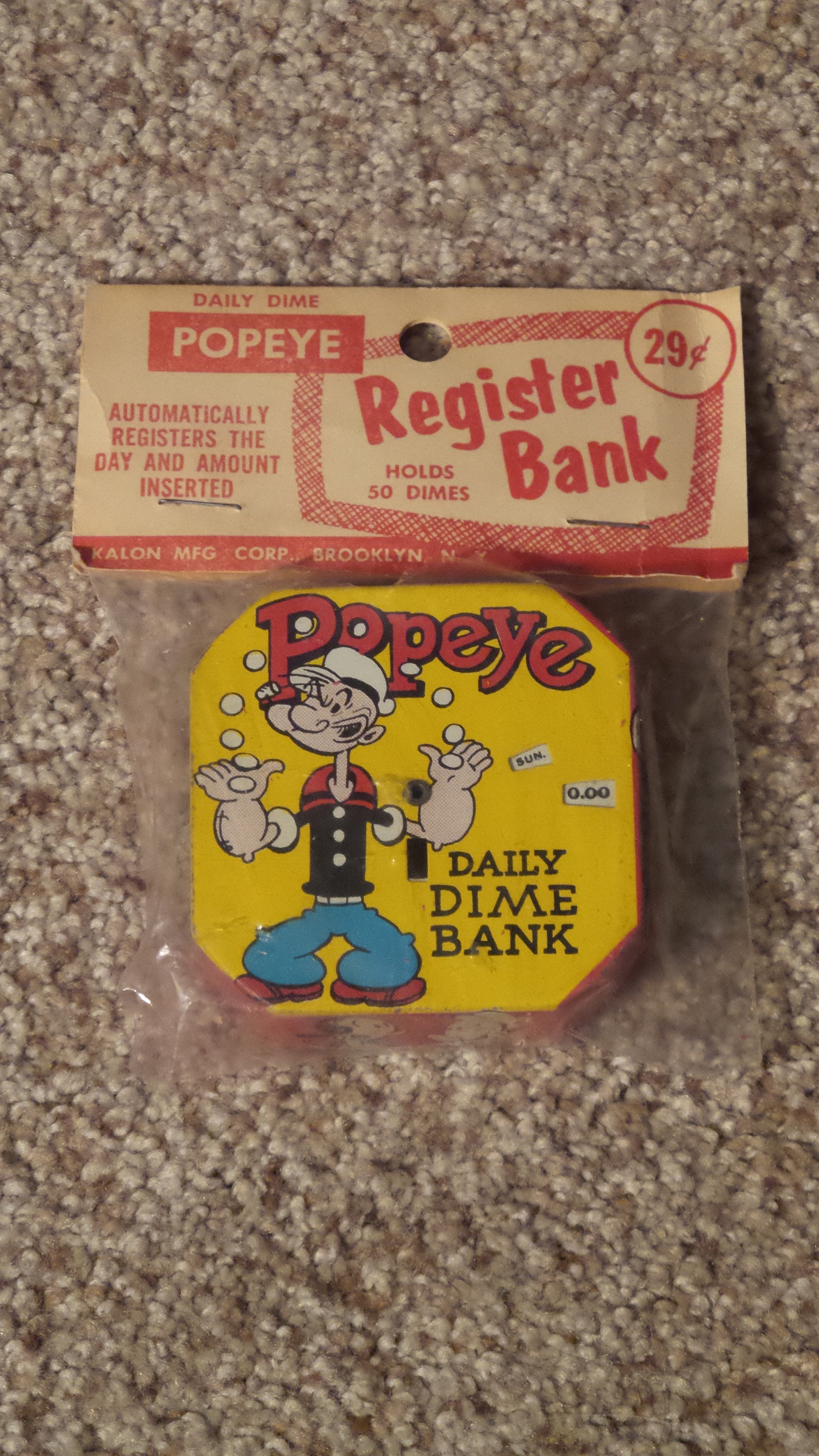 50s ポパイ ダイム バンク popeye Amazon.com: 1929 Popeye Tin Register Bank : Toys & Games