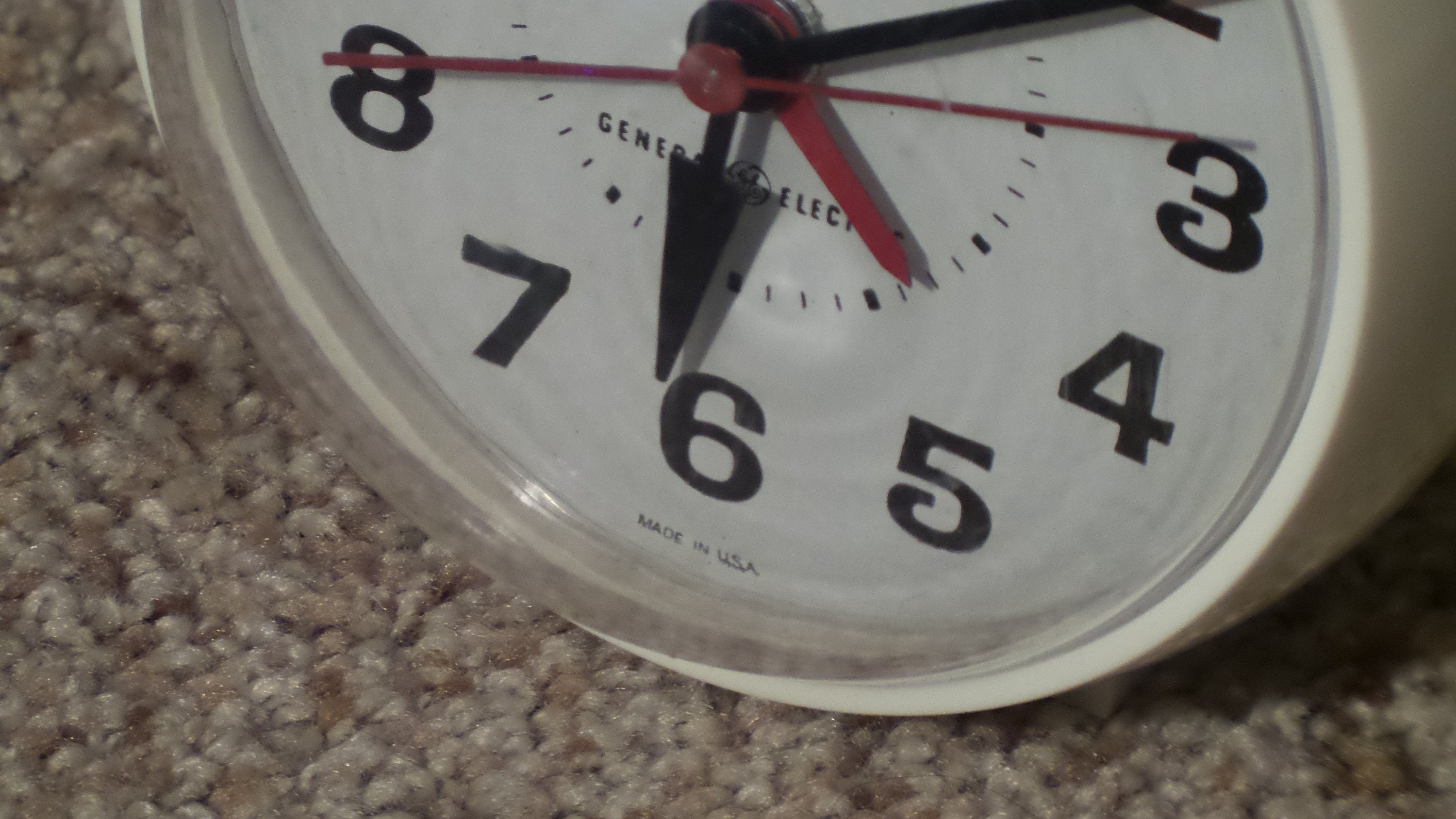 Vintage General Electric Alarm Clock Retro Midcentury Modern Spheric