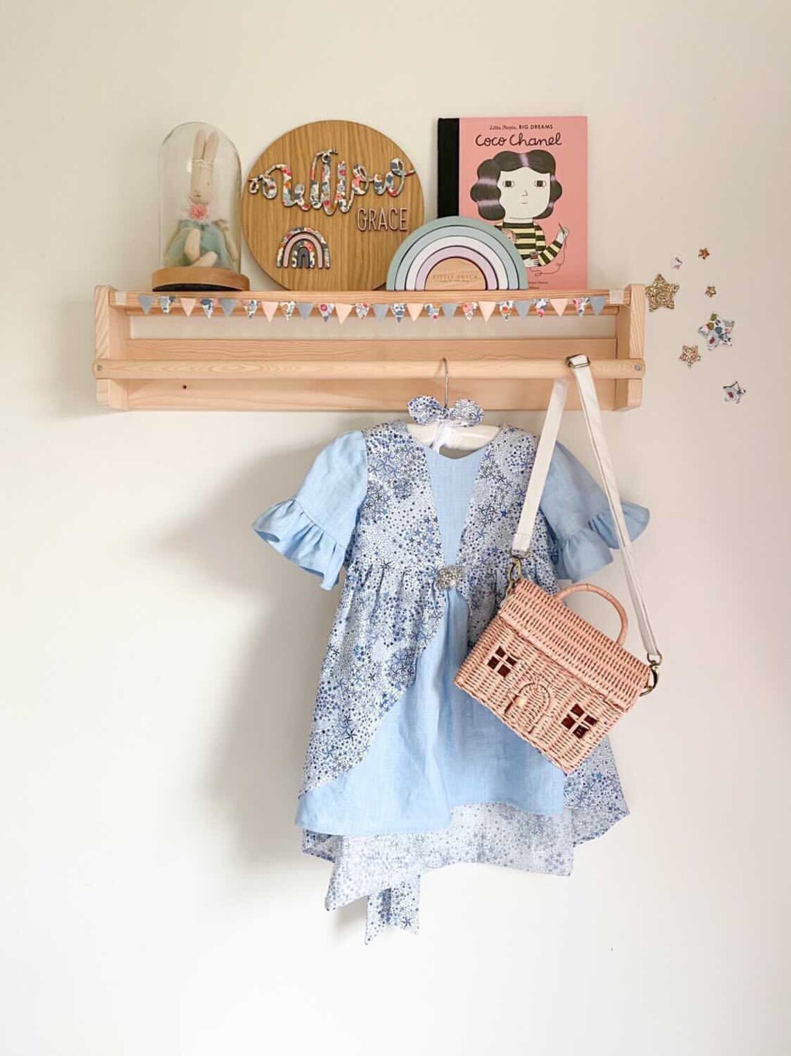 Fabric Dolls house bunting Maileg House bunting miniature Etsy