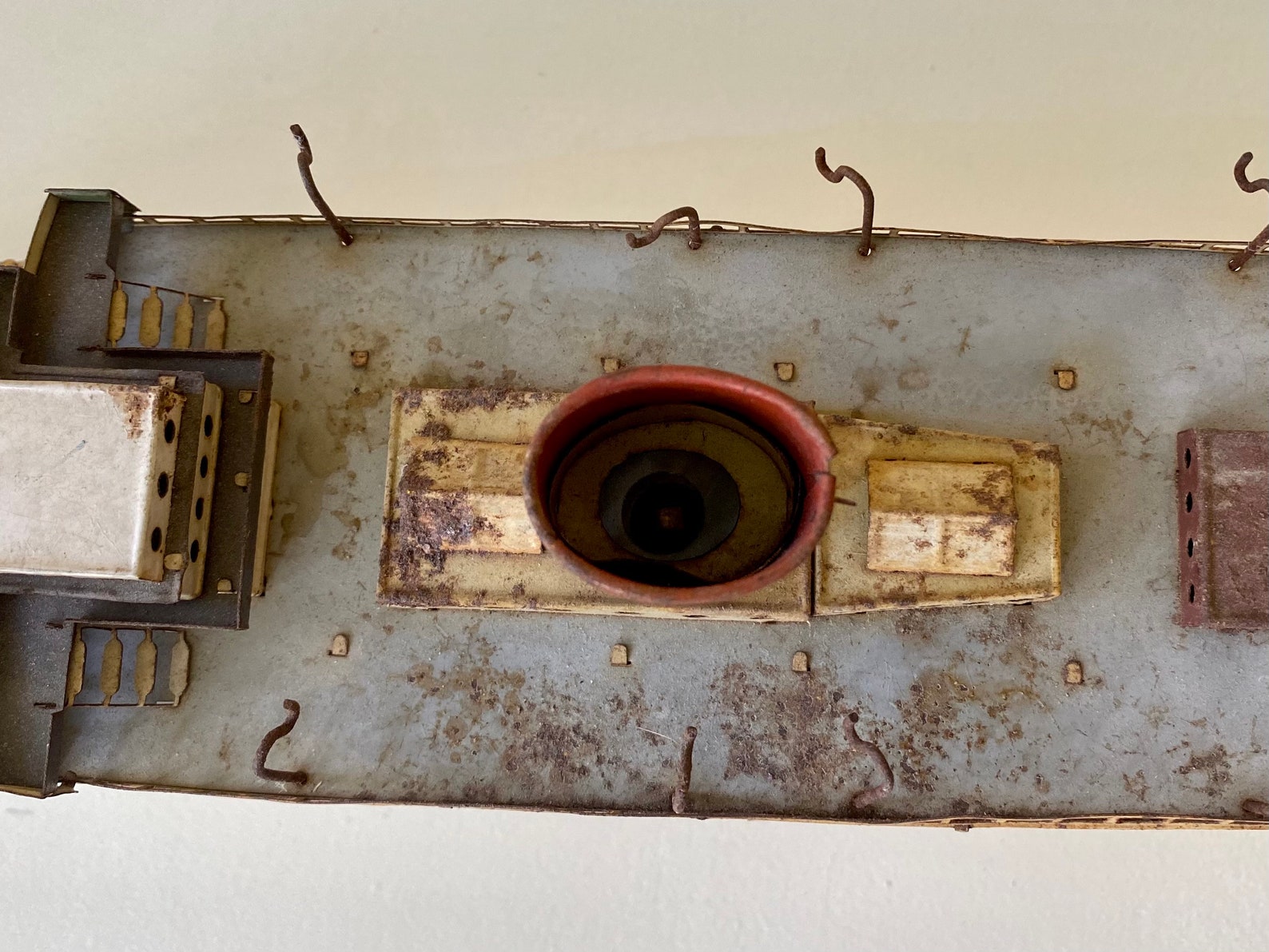 1940's Tin Boat WindUp Toy Etsy