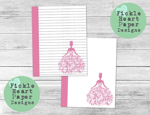 cute lined paper printable lined paper letter writing cute etsy