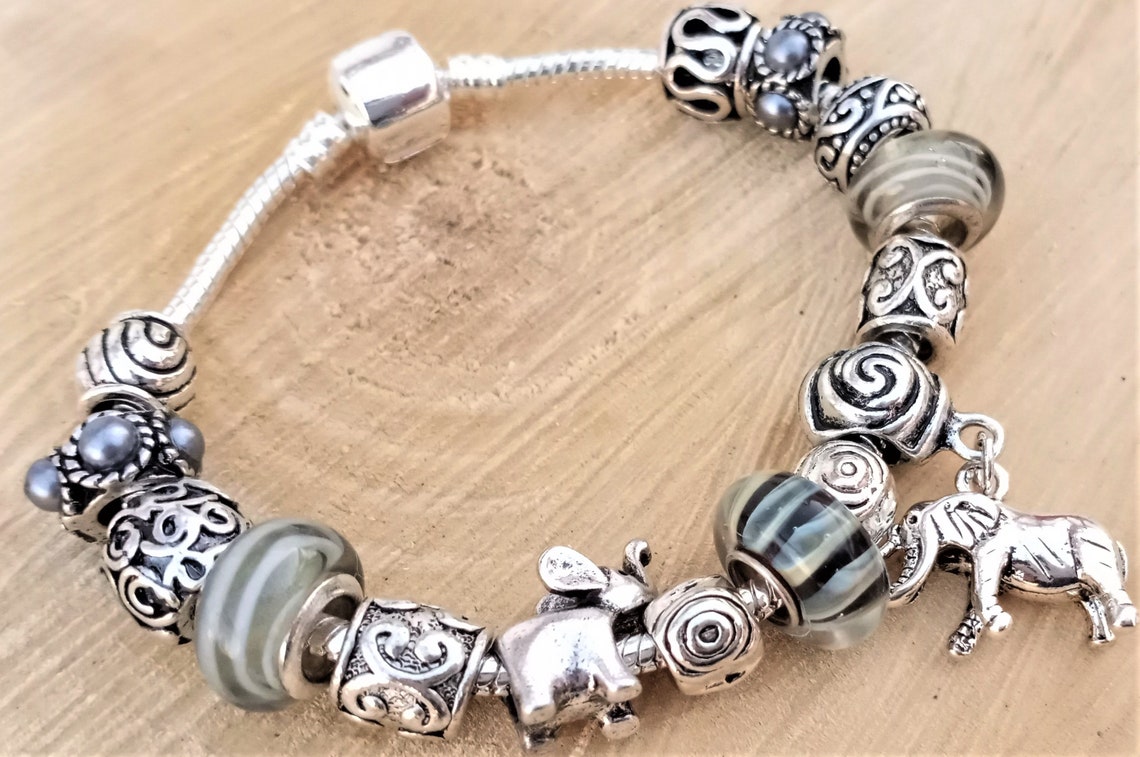 Pandora style bracelet European style woman's bracelet Etsy