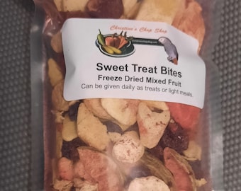 Sweet Treats for Birds, Human Grade freeze dried Fruits. All natural, seasonal mixed fruit