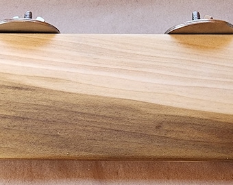 Flat Bird Perch Shelf: Poplar Wood, Small Birds (4x11)