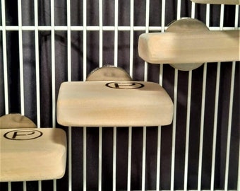 SMALL FLAT PERCH 2.5 x 3 (5pk) Canary’s, Love birds, Parakeets, and Finches