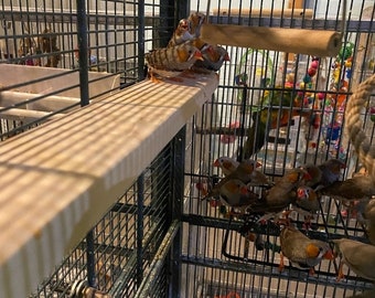 2.5 x 19 Shelf  Long Flat Perch for Small birds Canary’s and Finches.
