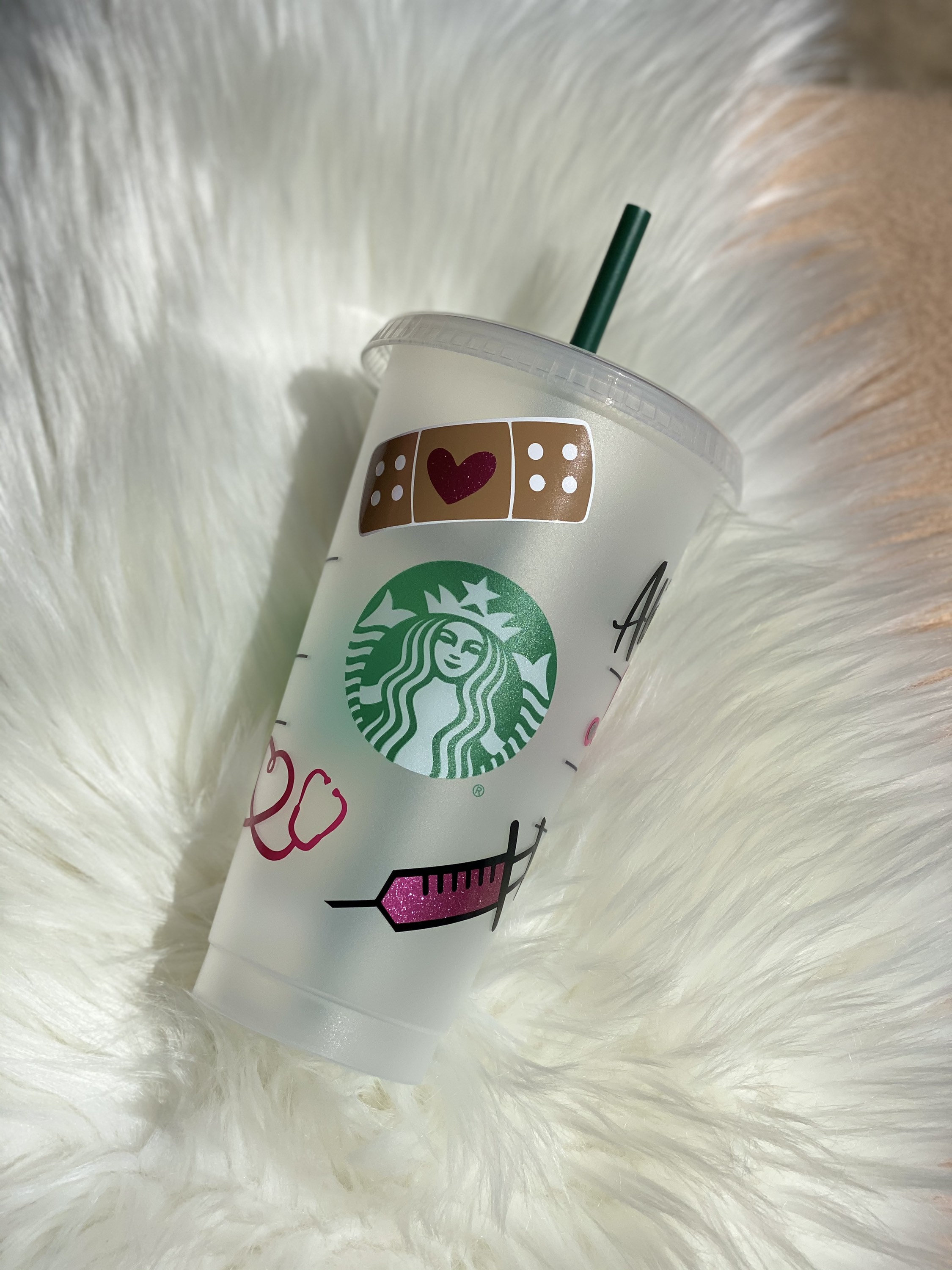 Student Nurse Starbucks Cold cup | Reusable Starbucks Coffee Cold Cup |  Gift for Nurse/Graduation gift Personalize Cup