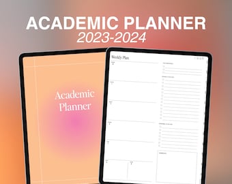 Academic Digital Planner by Flourish Planner | Digital Planner for Goodnotes on iPad