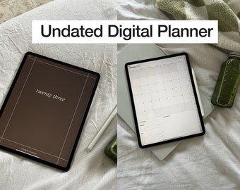 Undated Planner by Flourish Planner | Digital Planner for Goodnotes & Notability on iPads