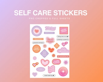 Self-Care Digital Stickers by Flourish Planner | Digital Planner for Goodnotes & Notability on iPads