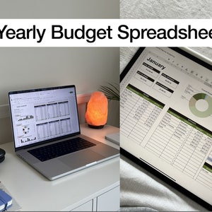 Budgeting Google Spreadsheet by Flourish Planner | Yearly and Monthly Budgeting