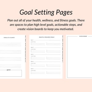 Health & Wellness Digital Planner by Flourish Planner iPad Planner for Goodnotes and Notability image 5