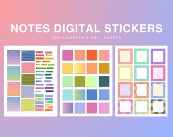 Productivity Digital Stickers by Flourish Planner 