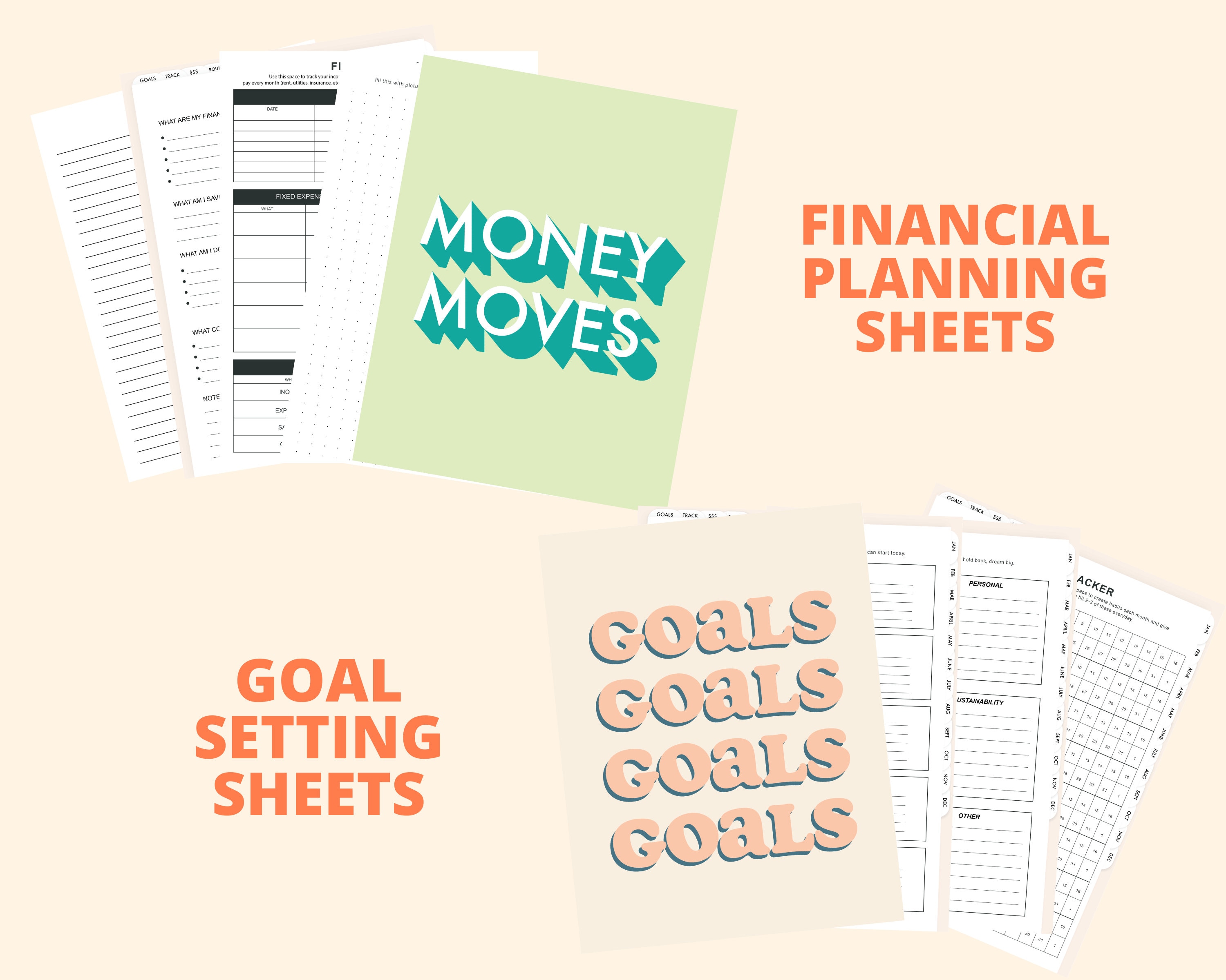 2021 Undated Digital Yearly Planner by Flourish Planner | Planners for Goodnotes5 & Notability on iPad