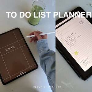To Do List Digital Planner by Flourish Planner| iPad Planner for Goodnotes, Notability, etc.