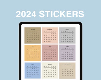 2024 Digital Stickers by Flourish Planner